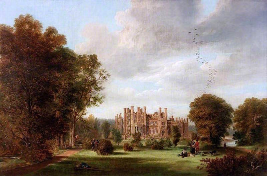 Holme Eden, near Carlisle, vintage artwork by John Wilson Carmichael, A3 (16x12") Poster Print