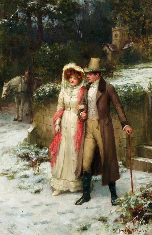 Safe at last, vintage artwork by George Sheridan Knowles, 12x8" (A4) Poster