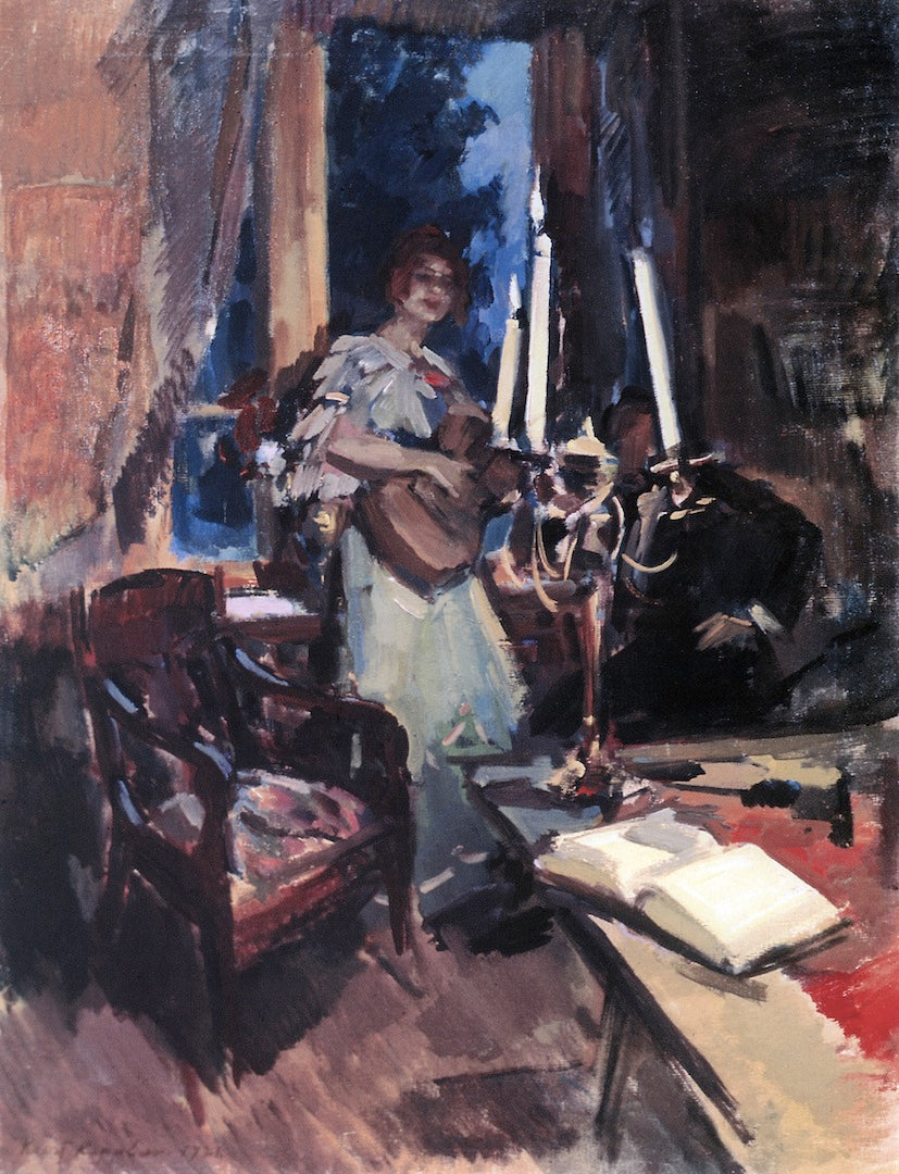 The Duet. Night by Constantin Alexeevich Korovin,A3(16x12")Poster