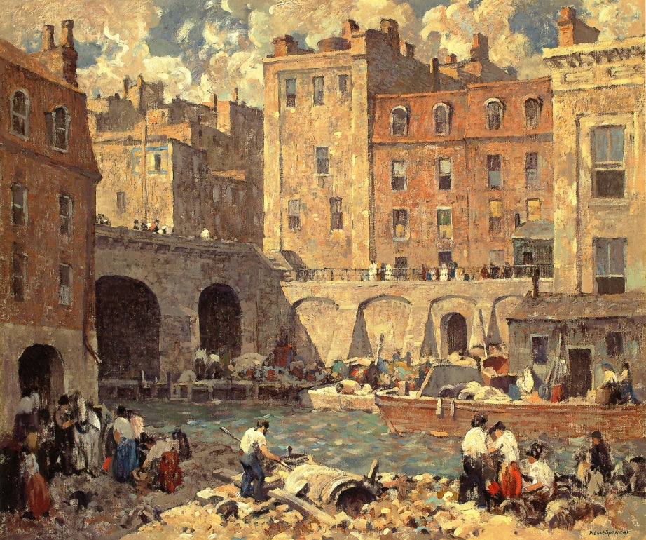 The Crowding City by Robert Spencer,16x12(A3) Poster