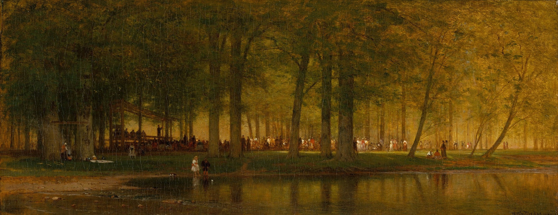 The Camp Meeting, vintage artwork by Thomas Worthington Whittredge, A3 (16x12") Poster Print