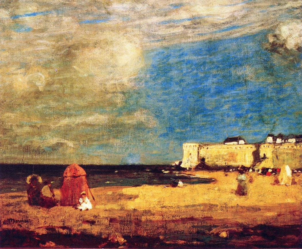 The Beach, Saint-Malo by James Wilson Morrice,A3(16x12")Poster