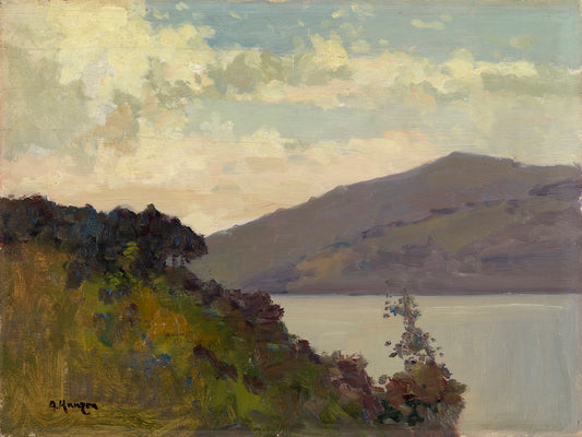 Harbour Near Dubrovnik, vintage artwork by Alexei Vasilievich Hanzen, 12x8" (A4) Poster
