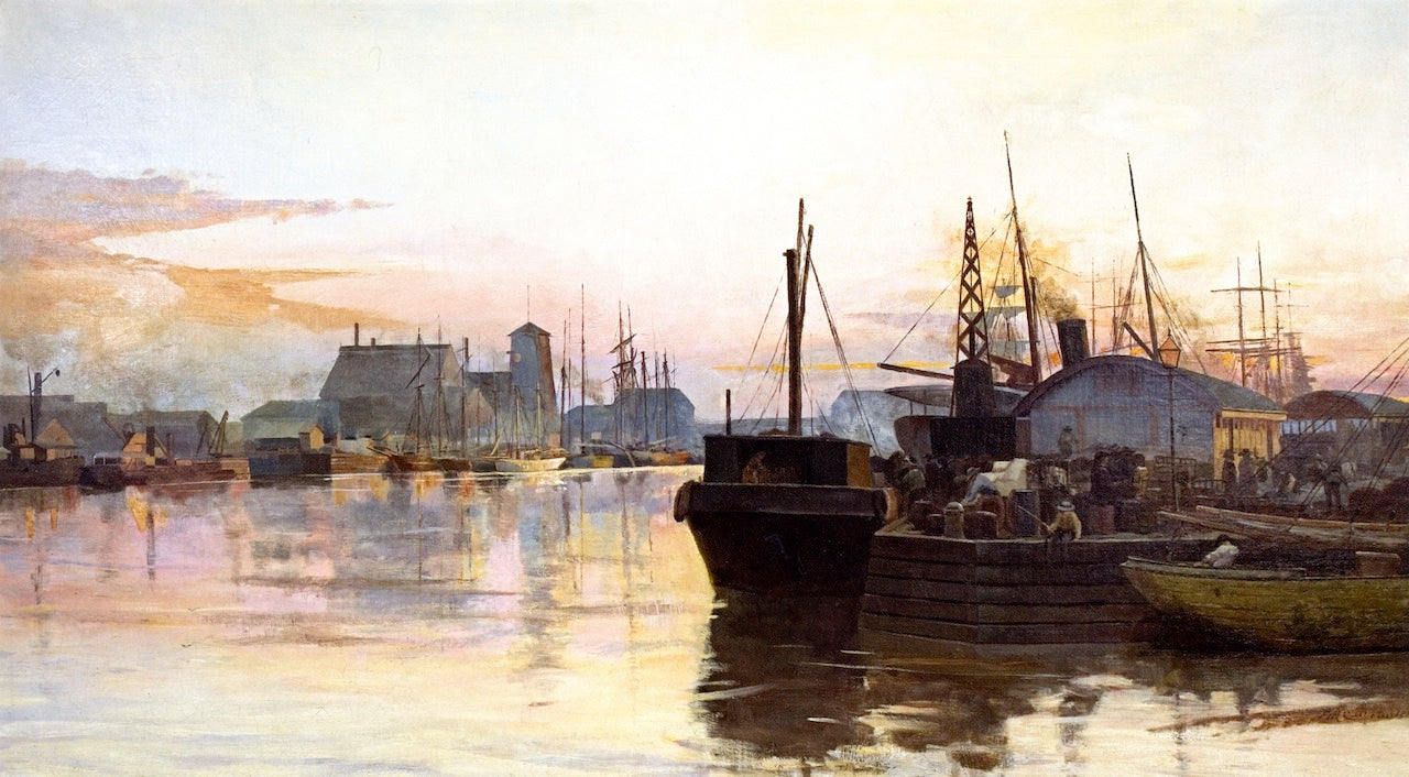 The City's Toil by Frederick McCubbin,A3(16x12")Poster