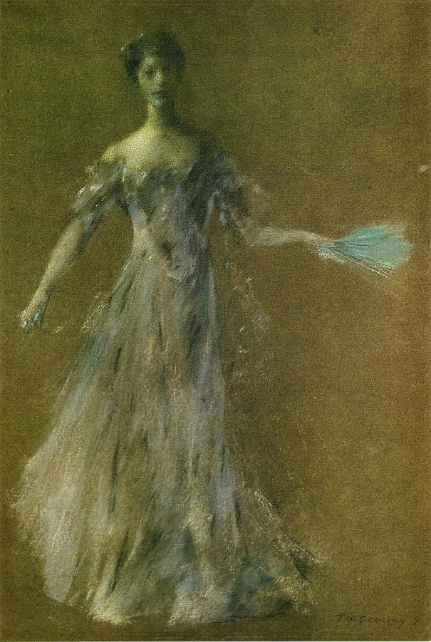 Lady in Lavender Dress by Thomas Wilmer Dewing,A3(16x12")Poster