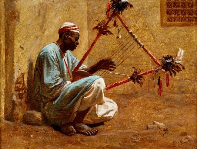 The kissar player, vintage artwork by Frederick Goodall, A3 (16x12") Poster Print