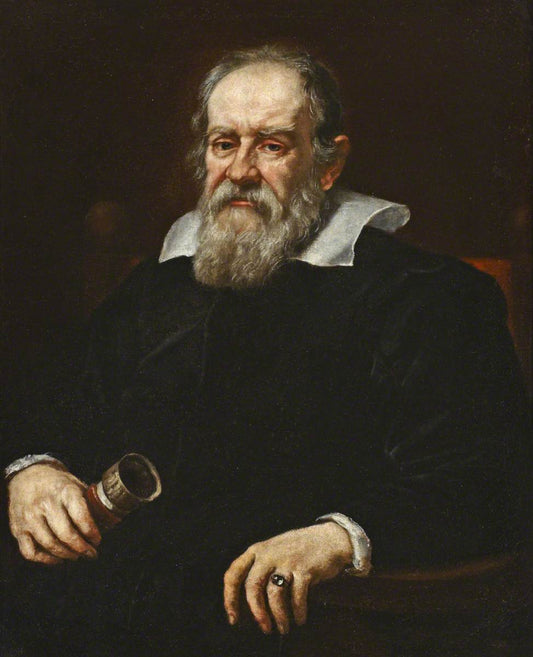 Galileo Galilei, vintage artwork by Justus Sustermans, 12x8" (A4) Poster