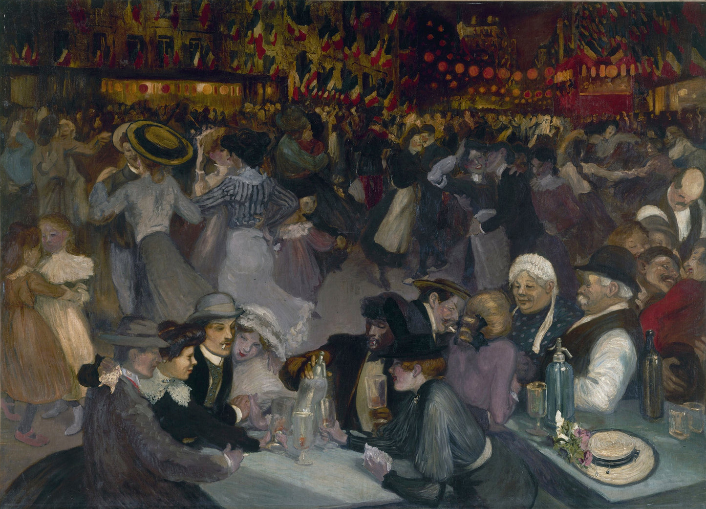 The Ball of July 14 by Theophile-Alexandre Steinlen,A3(16x12")Poster