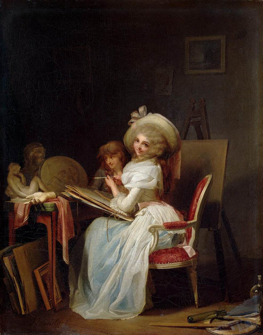 Painter, vintage artwork by Louis-Leopold Boilly, 12x8" (A4) Poster