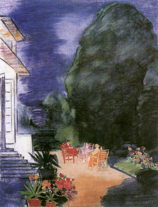 Company in the Open Air by Janos Vaszary,A3(16x12")Poster