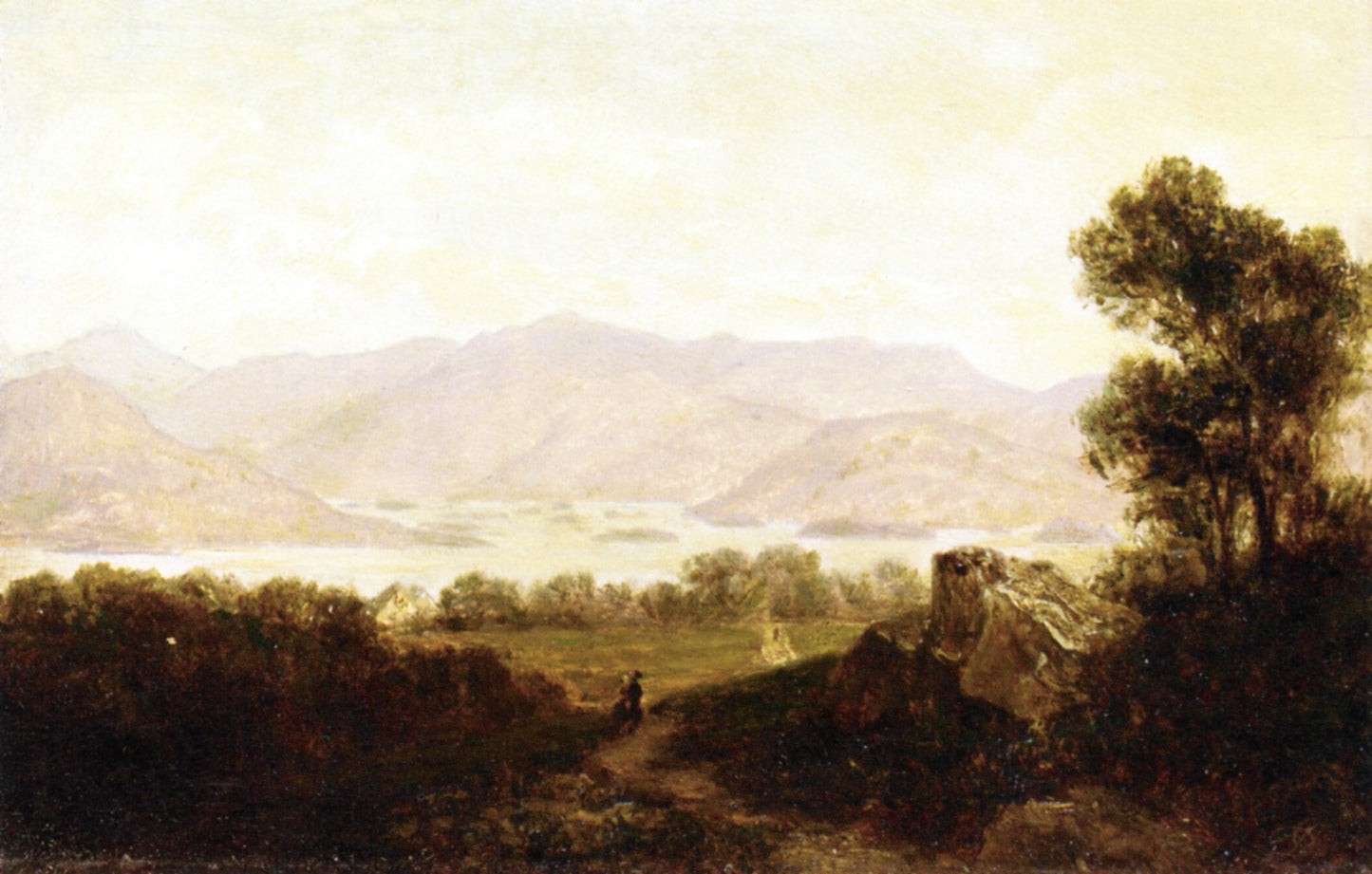 New of the Narrows, Lake George, vintage artwork by David Johnson, 12x8" (A4) Poster
