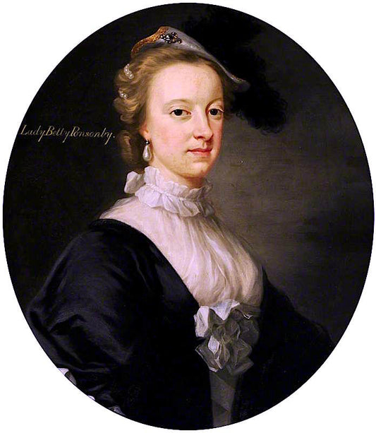 Lady Elizabeth Cavendish, Lady Ponsonby , vintage artwork by Attributed to Jeremiah Davison, 12x8" (A4) Poster