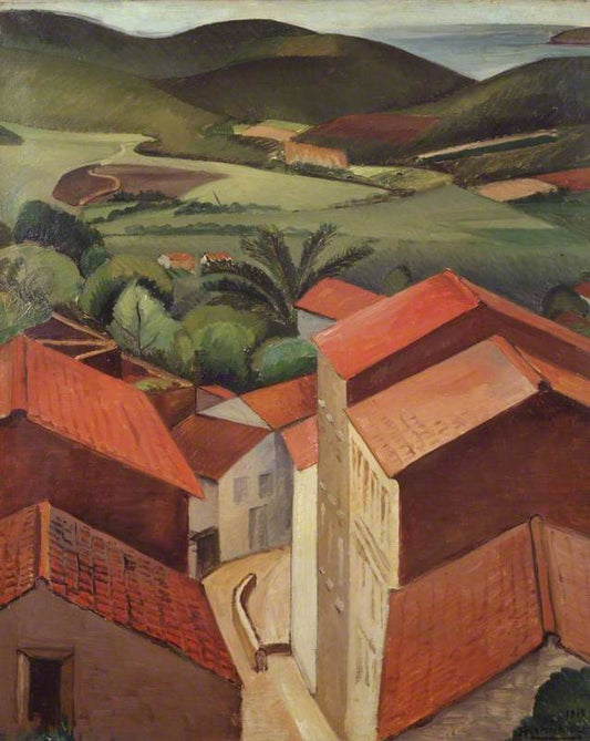 View in the Midi, vintage artwork by Jean-Hyppolyte Marchand, 12x8" (A4) Poster