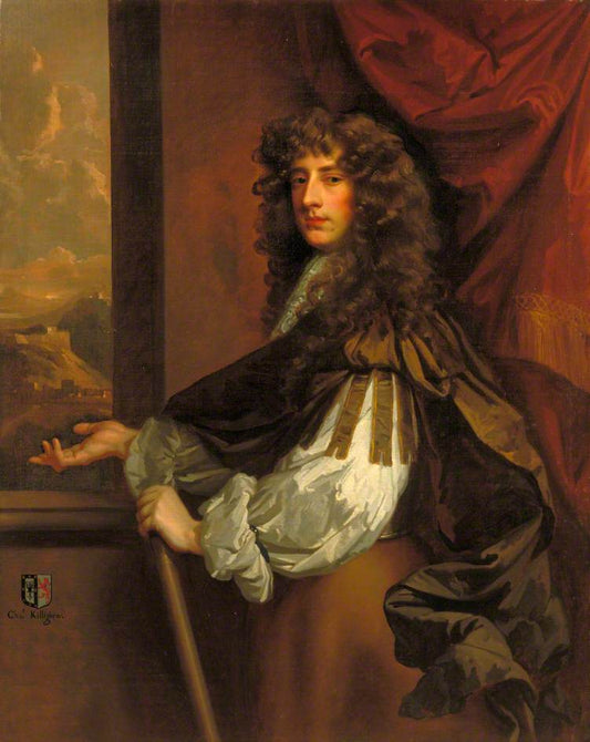Charles Killigrew, vintage artwork by Peter Lely, 12x8" (A4) Poster