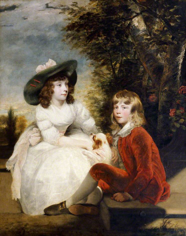 The Angerstein Children, vintage artwork by Sir Joshua Reynolds, 12x8" (A4) Poster