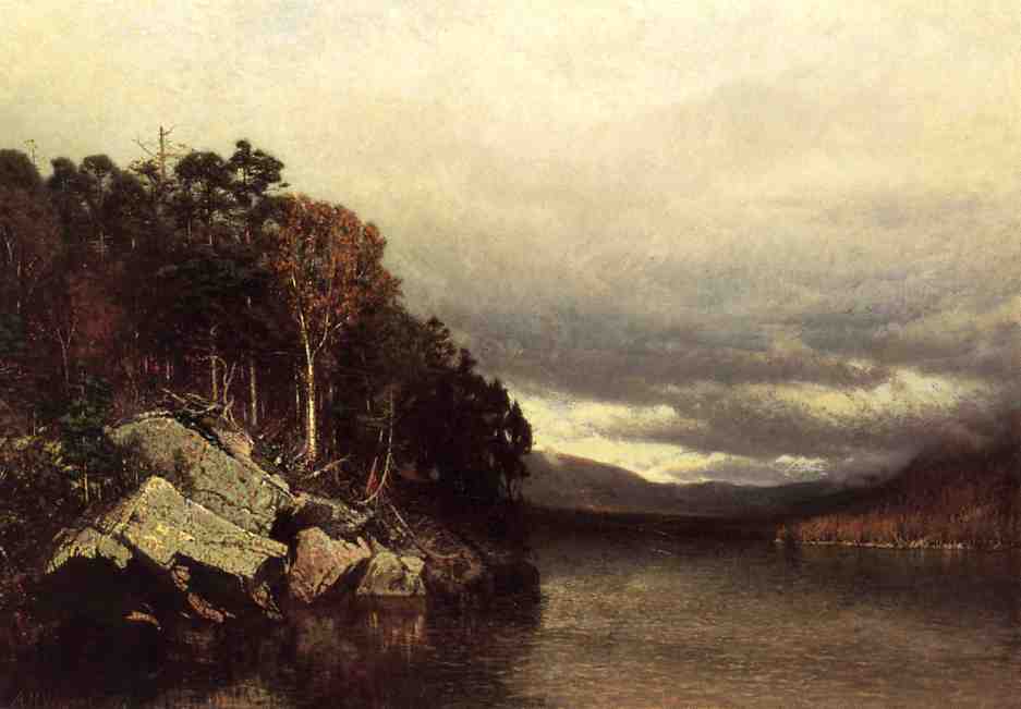 Lake George, vintage artwork by Alexander Helwig Wyant, 12x8" (A4) Poster