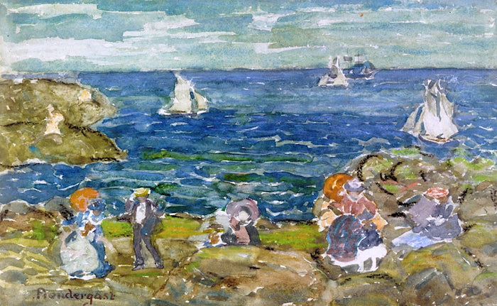 Cohasset Beach by Maurice Prendergast,A3(16x12