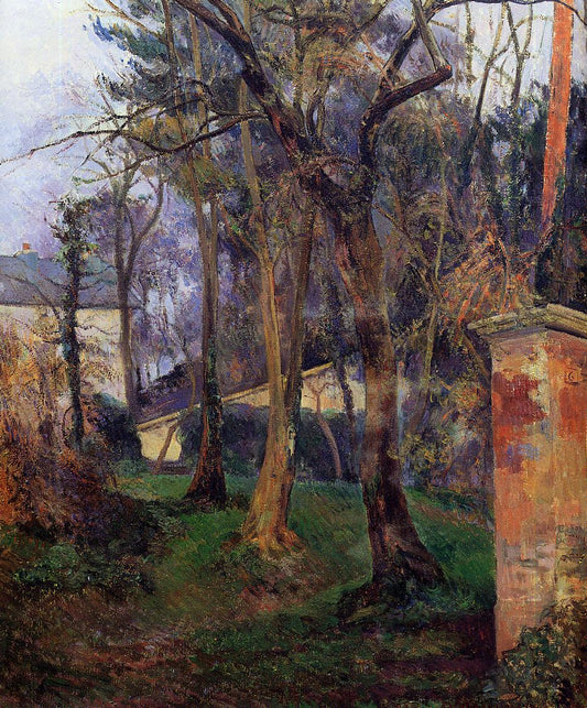 Abandoned Garden, Rouen, vintage artwork by Paul Gauguin, 12x8" (A4) Poster