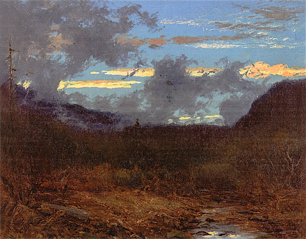Mist Rising near New Paltz (study), vintage artwork by Jervis McEntee, 12x8" (A4) Poster