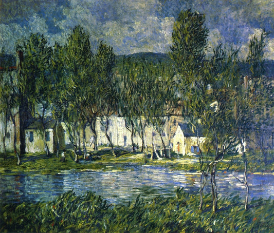 Flowing Water, vintage artwork by Robert Spencer, 12x8" (A4) Poster