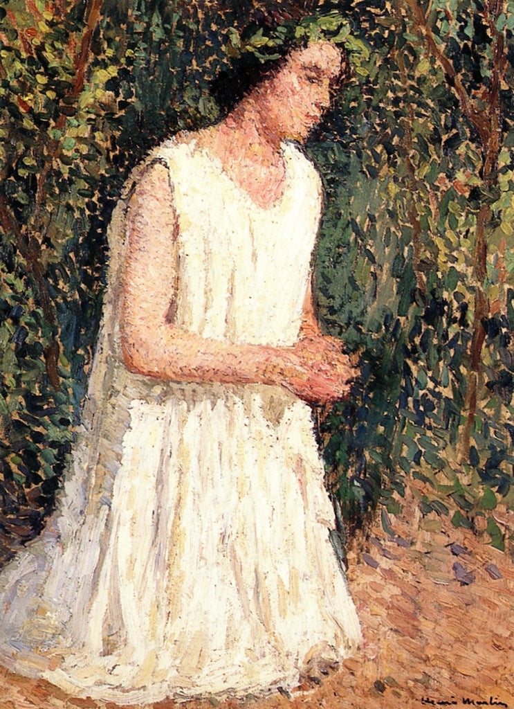 The Devout, vintage artwork by Henri Martin, 12x8" (A4) Poster