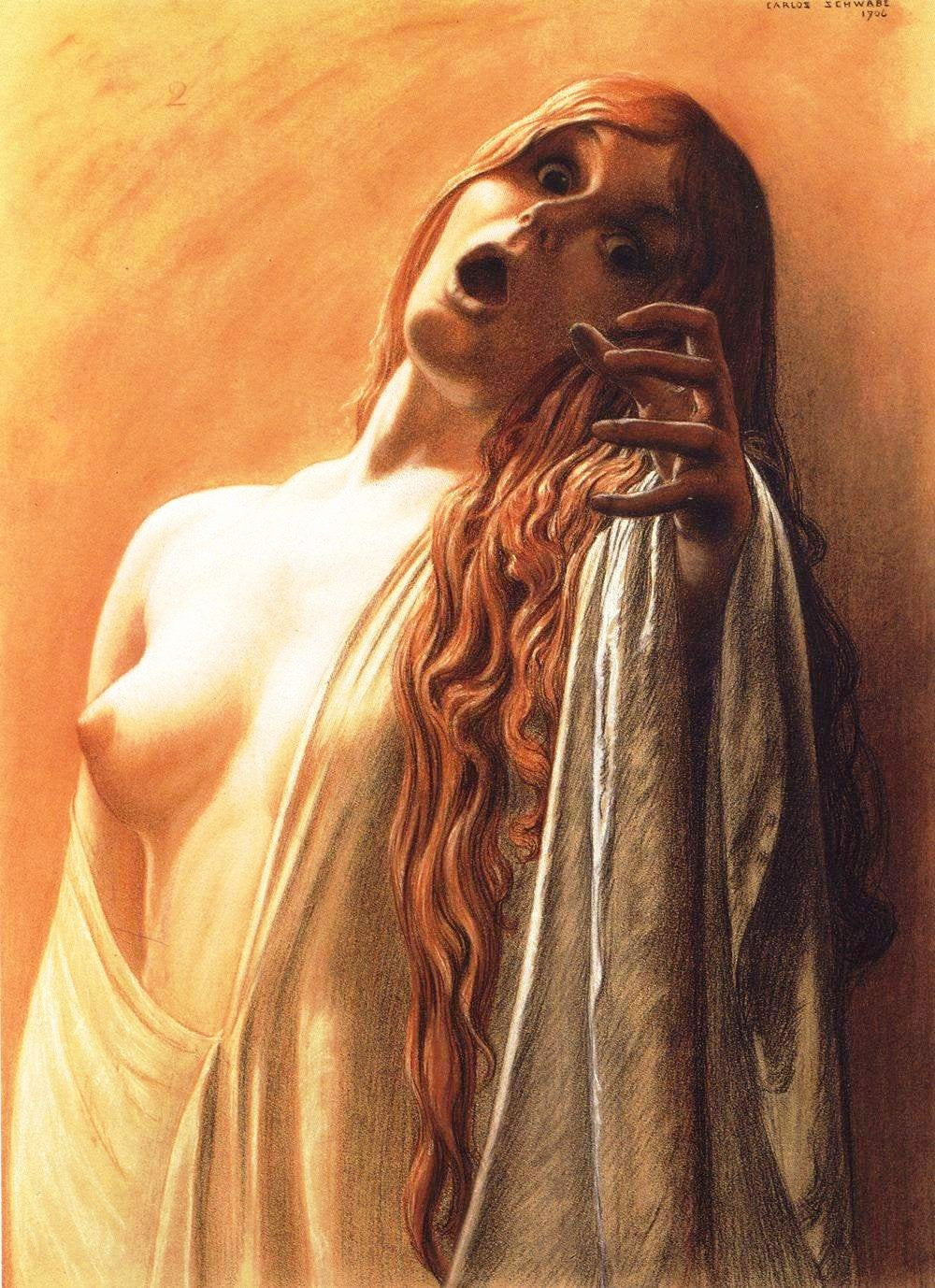 The Wave 2 by Carlos Schwabe,A3(16x12")Poster