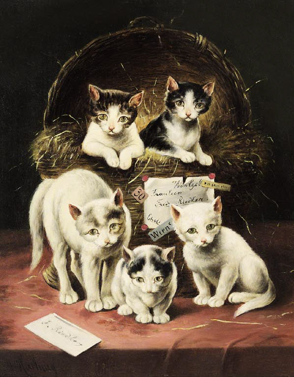 Surprise, vintage artwork by Carl Reichert, 12x8" (A4) Poster