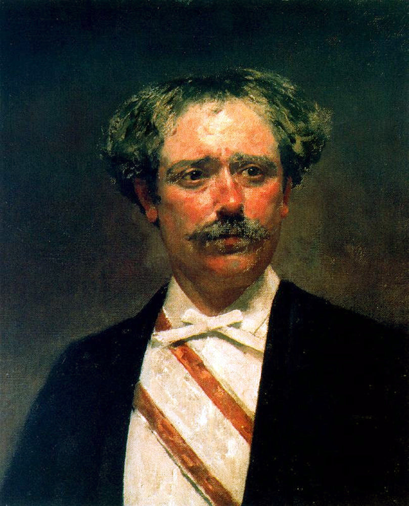 Portrait of Pablo Sarasate by Alejandro Irureta y Artola,A3(16x12")Poster