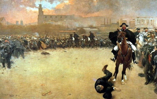 The Charge on Barcelona by Ramon Casas y Carbo,A3(16x12")Poster