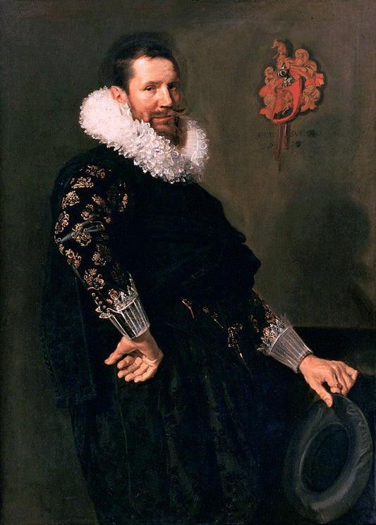 Paulus van Beresteyn, vintage artwork by Frans Hals, 12x8" (A4) Poster