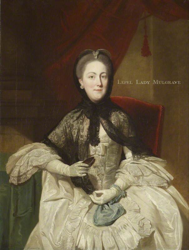 Lady Lepel Hervey, vintage artwork by Attributed to Johann Zoffany, 12x8" (A4) Poster