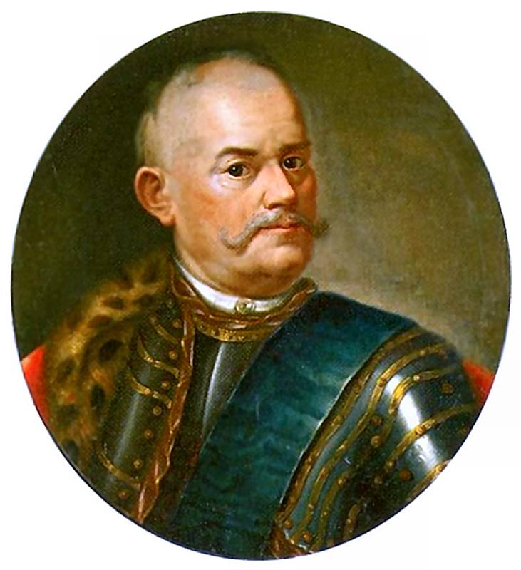Portrait of Michał Józef Rzewuski, vintage artwork by Marcello Bacciarelli, 12x8" (A4) Poster