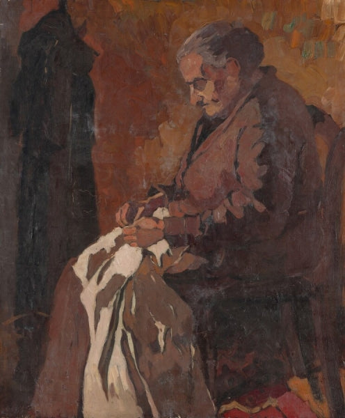 The Artist's Grandmother, vintage artwork by Dick Ket, 12x8" (A4) Poster