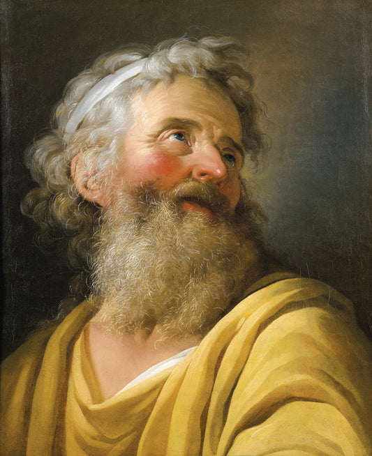 Portrait of an Actor, vintage artwork by Charles-Antoine Coypel IV, 12x8" (A4) Poster