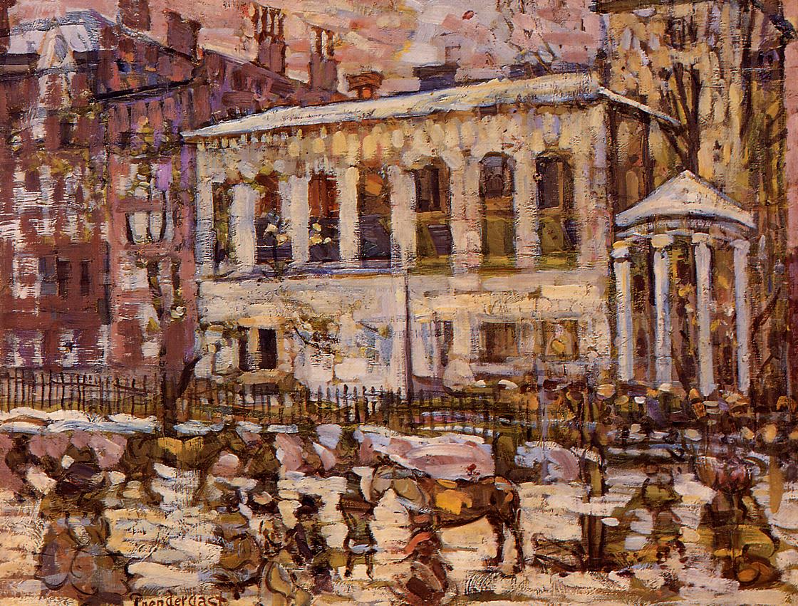 Boston, Snowy Day by Maurice Prendergast,A3(16x12")Poster