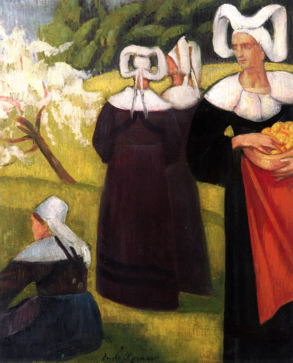 Apple Pickers at Pont-Aven by Emile Bernard,A3(16x12")Poster