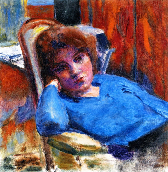 The Blue Bodice by Pierre Bonnard,A3(16x12