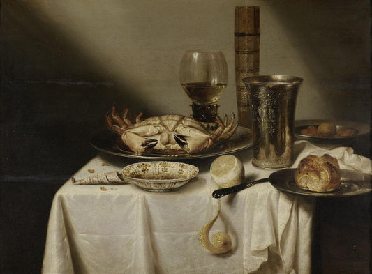 Still Life (Stilleven), vintage artwork by Jan Albertsz. Rotius, 12x8" (A4) Poster