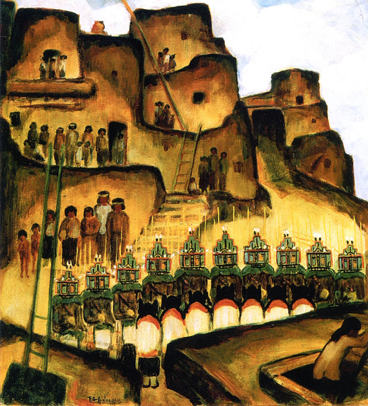Katchina Dance at Walpi by Frank Applegate,16x12(A3) Poster