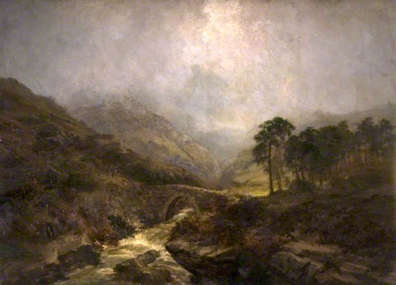 Scottish Highlands, vintage artwork by John Falconer Slater, 12x8" (A4) Poster