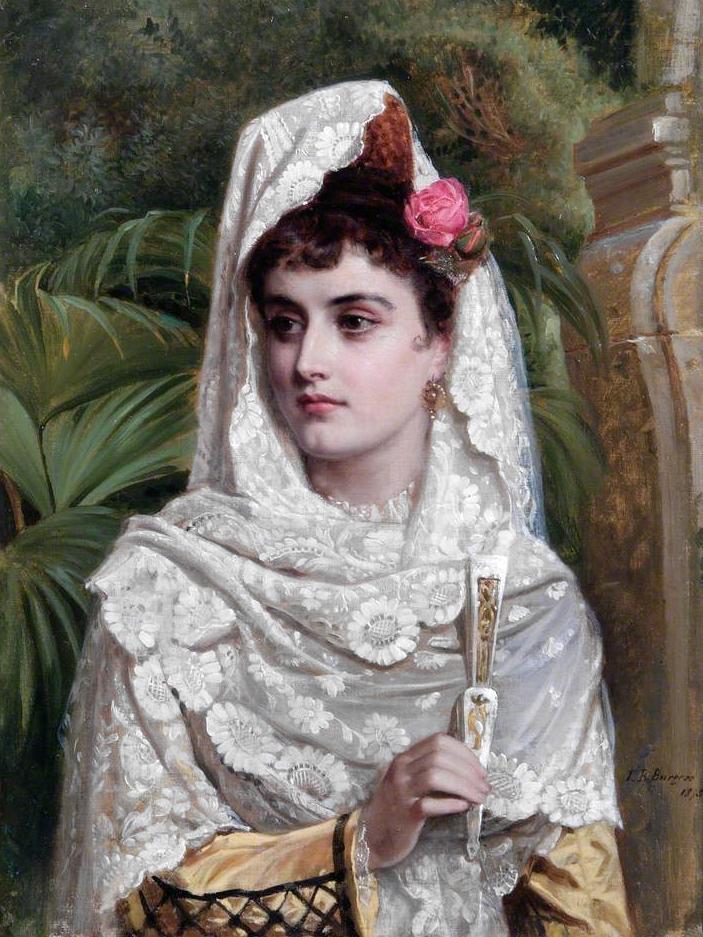 Ready for the Fête, vintage artwork by John Bagnold Burgess, 12x8" (A4) Poster