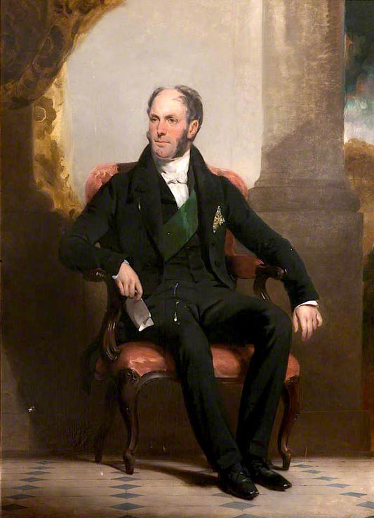 George, 8th Marquis of Tweeddale, Lord-Lieutenant of Haddingtonshire, vintage artwork by Sir John Watson Gordon, A3 (16x12") Poster Print