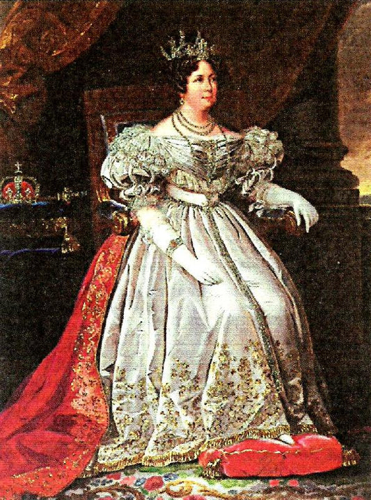 Desiree's coronation portrait, vintage artwork by Fredrik Westin, 12x8" (A4) Poster