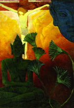 Christ and Buddha, vintage artwork by Paul Ranson, 12x8" (A4) Poster