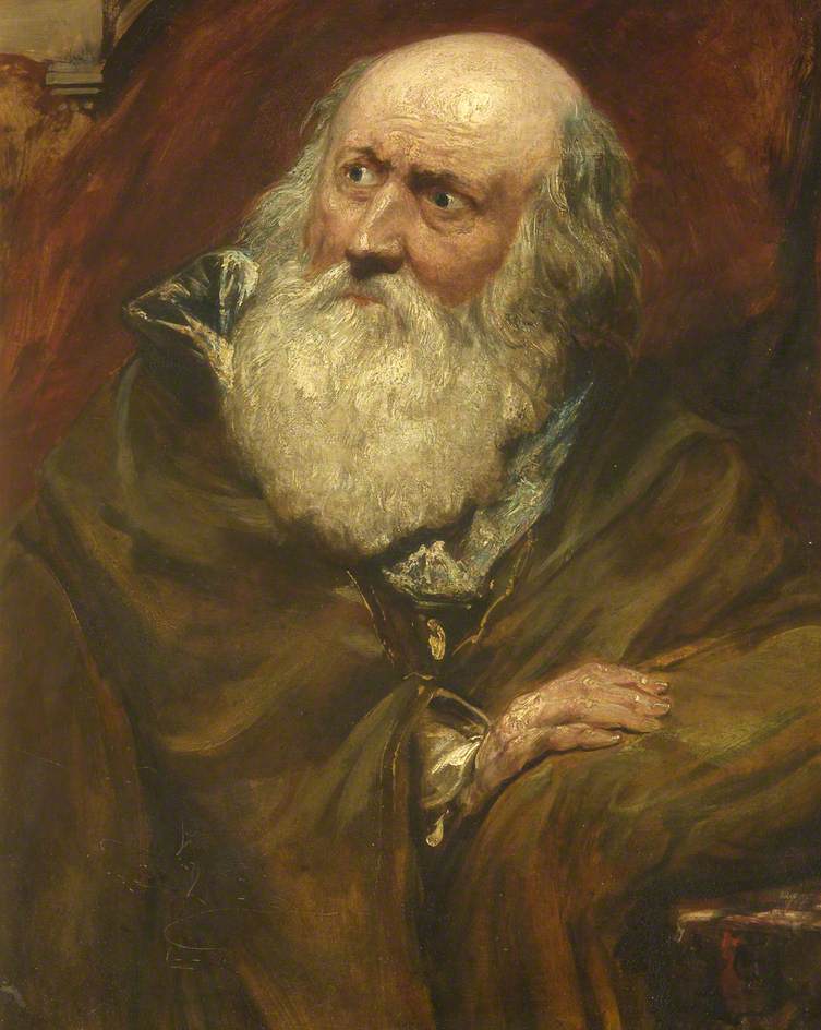 Charles Kean as King Lear, vintage artwork by William Etty, 12x8" (A4) Poster