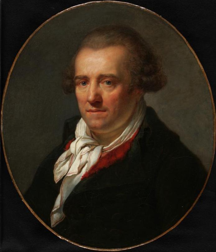 Portrait of Dr Trioson, vintage artwork by Anne-Louis Girodet de Roussy-Trioson, 12x8" (A4) Poster
