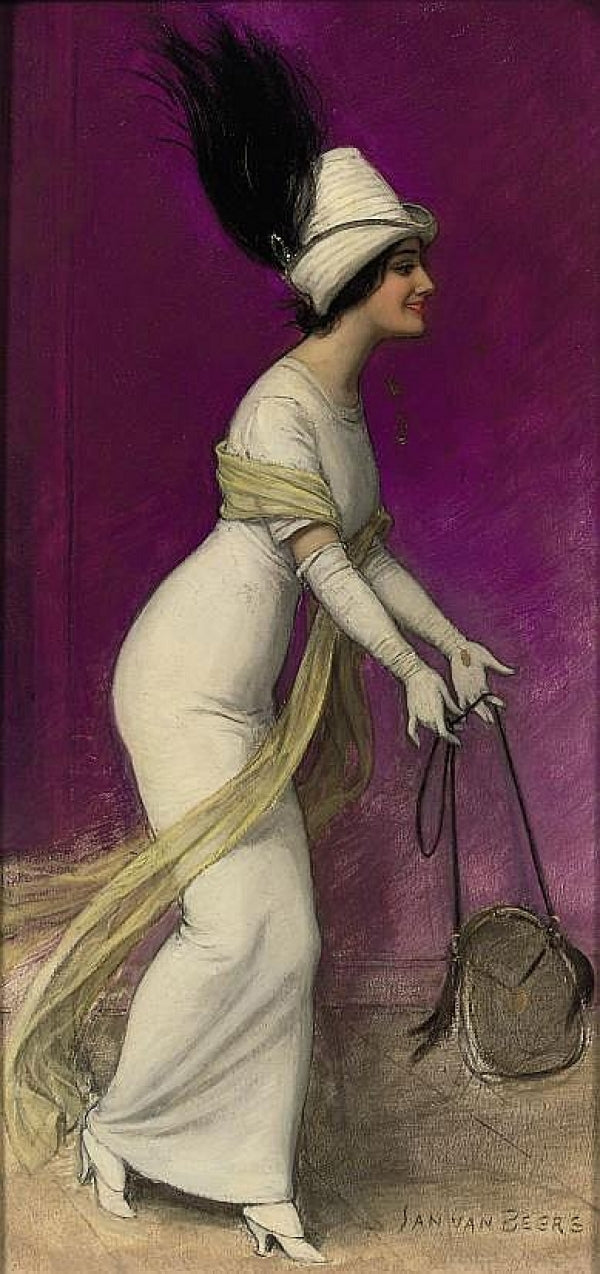 Elegant Lady by Jan van Beers,A3(16x12")Poster