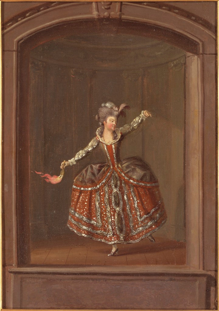 Christina Augusta von Fersen, vintage artwork by Pehr Hilleström, 12x8" (A4) Poster