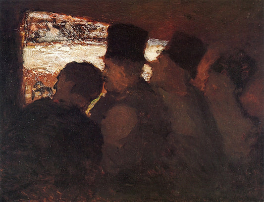 Spectators, vintage artwork by Honore Daumier, A3 (16x12") Poster Print