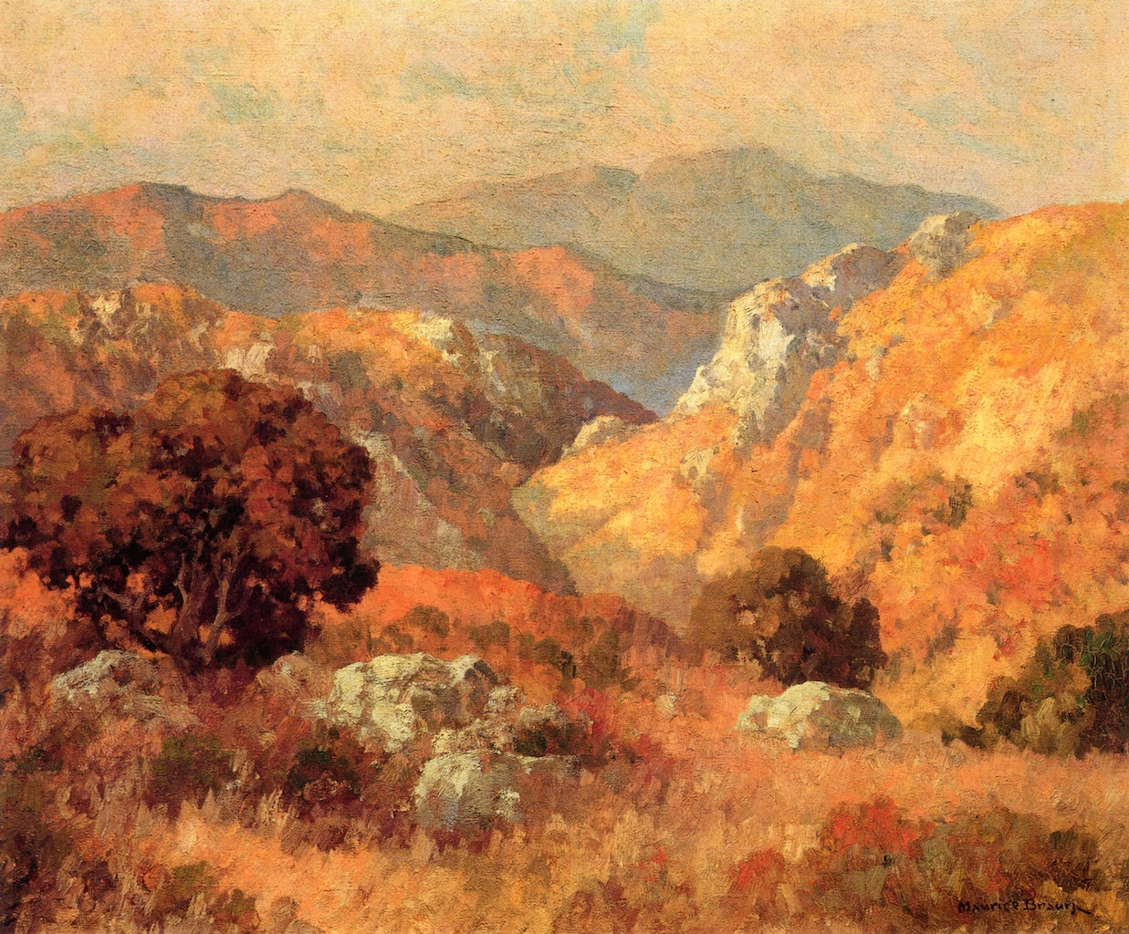 Rocky Heights by Maurice Braun,16x12(A3) Poster